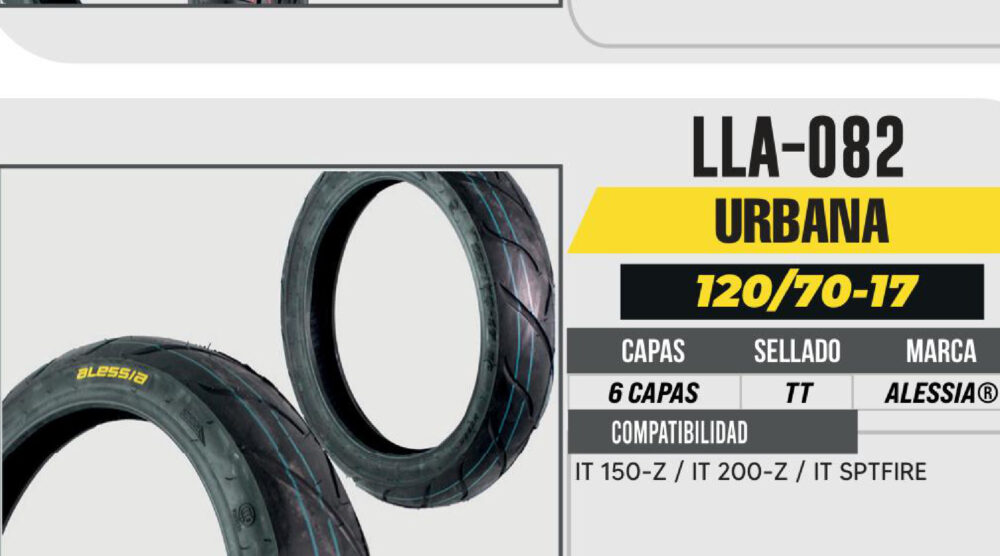 120/70-17 6 CAPAS A806 CALLE USA CAMARA (TT)