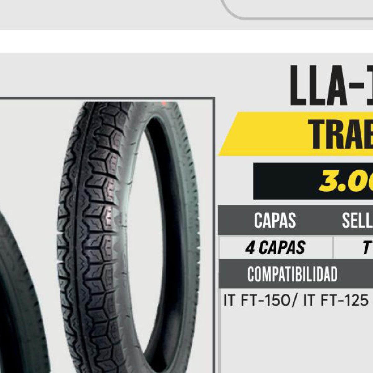 3.00-17 CST 4 CAPAS C265 CALLE USA CAMARA (TT) TRASERA