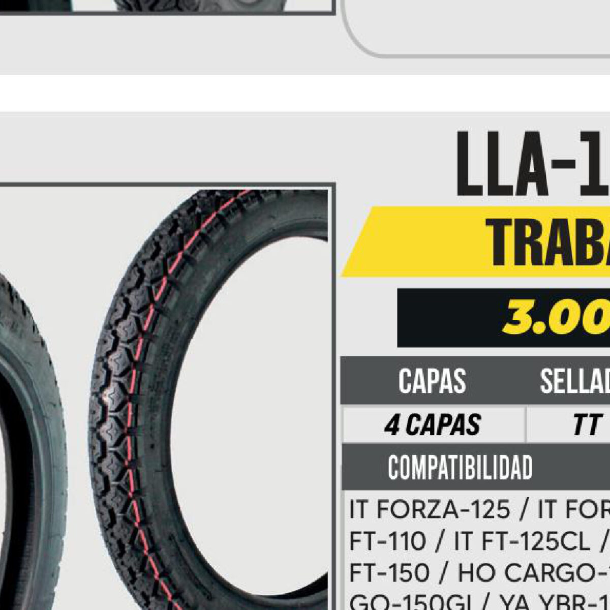 3.00-18 CST 4 CAPAS C180 CALLE USA CAMARA (TT) TRASERA