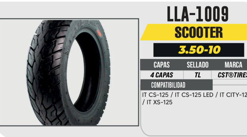 3.50-10 CST 4 CAPAS C6117 51J CALLE NO USA CAMARA (TL)