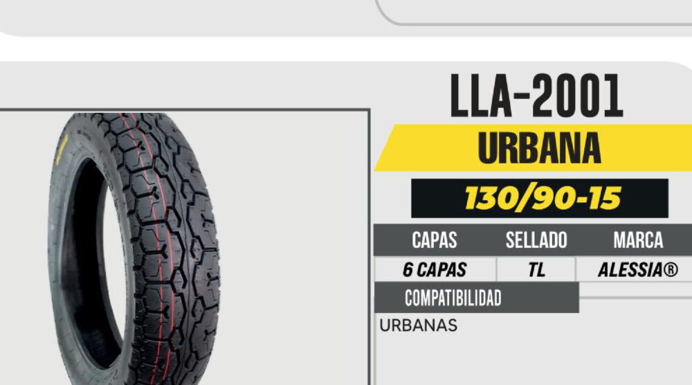 130/90-15 6 CAPAS A218 CALLE NO USA CAMARA (TL)