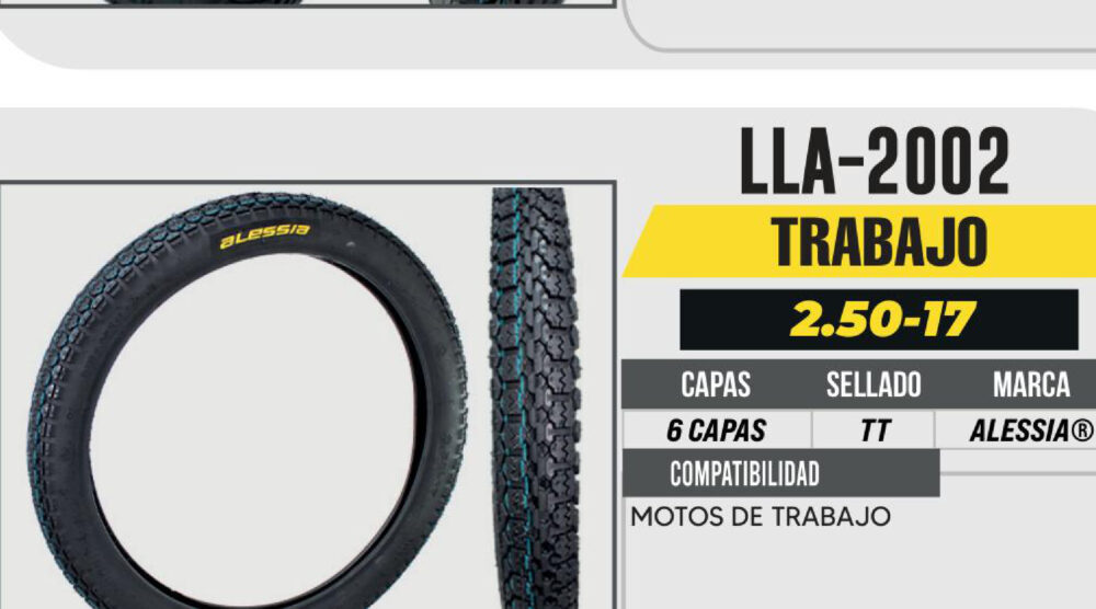 2.50-17 6 CAPAS P43 CALLE USA CAMARA (TT)