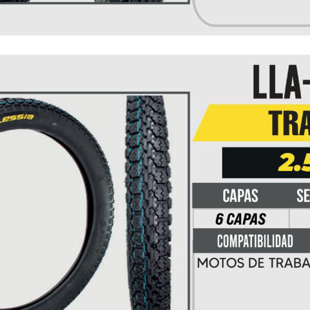 2.50-17 6 CAPAS P43 CALLE USA CAMARA (TT)