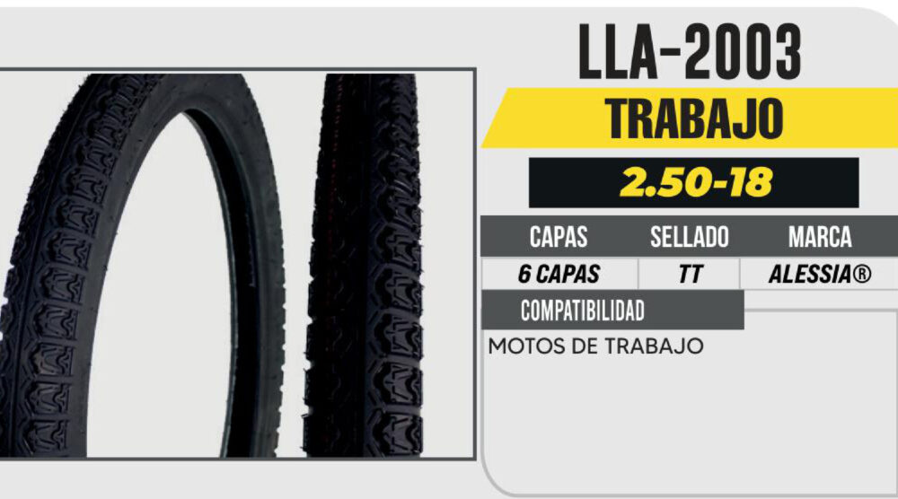 2.50-18 6 CAPAS A321 CALLE USA CAMARA (TT)
