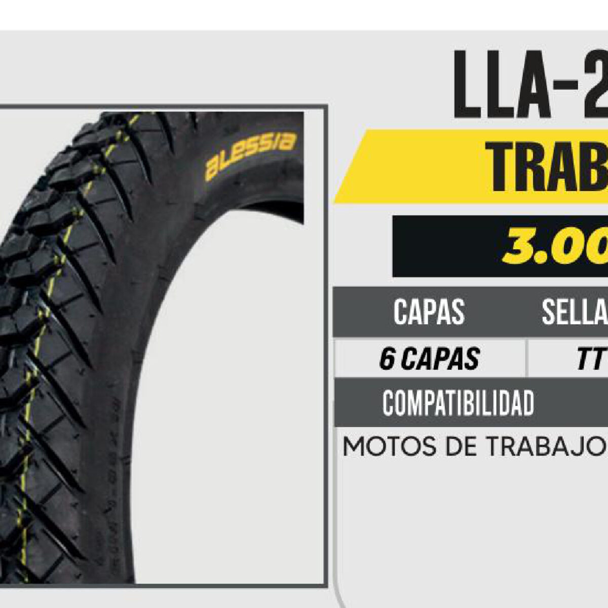 3.00-18 6 CAPAS A3.50 CALLE USA CAMARA (TT)