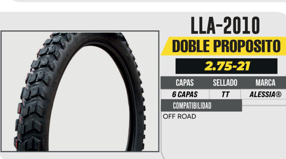 2.75-21 6 CAPAS A411 DOBLE PROPOSITO USA CAMARA (TT)