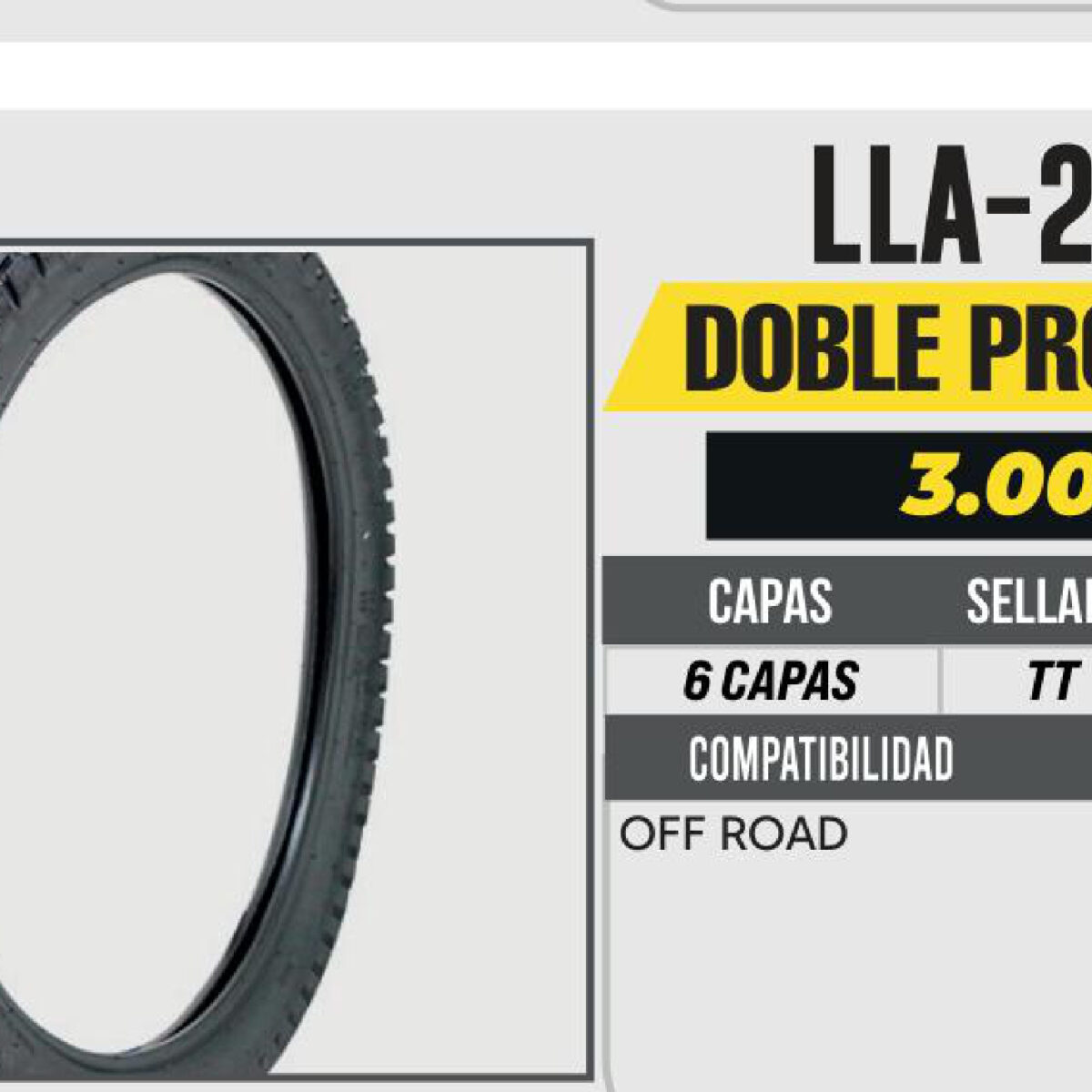 3.00-21 6 CAPAS A411 DOBLE PROPOSITO USA CAMARA (TT)