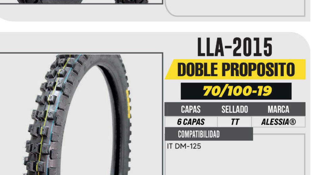 70/100-19 6 CAPAS A341 DOBLE PROPOSITO USA CAMARA (TT