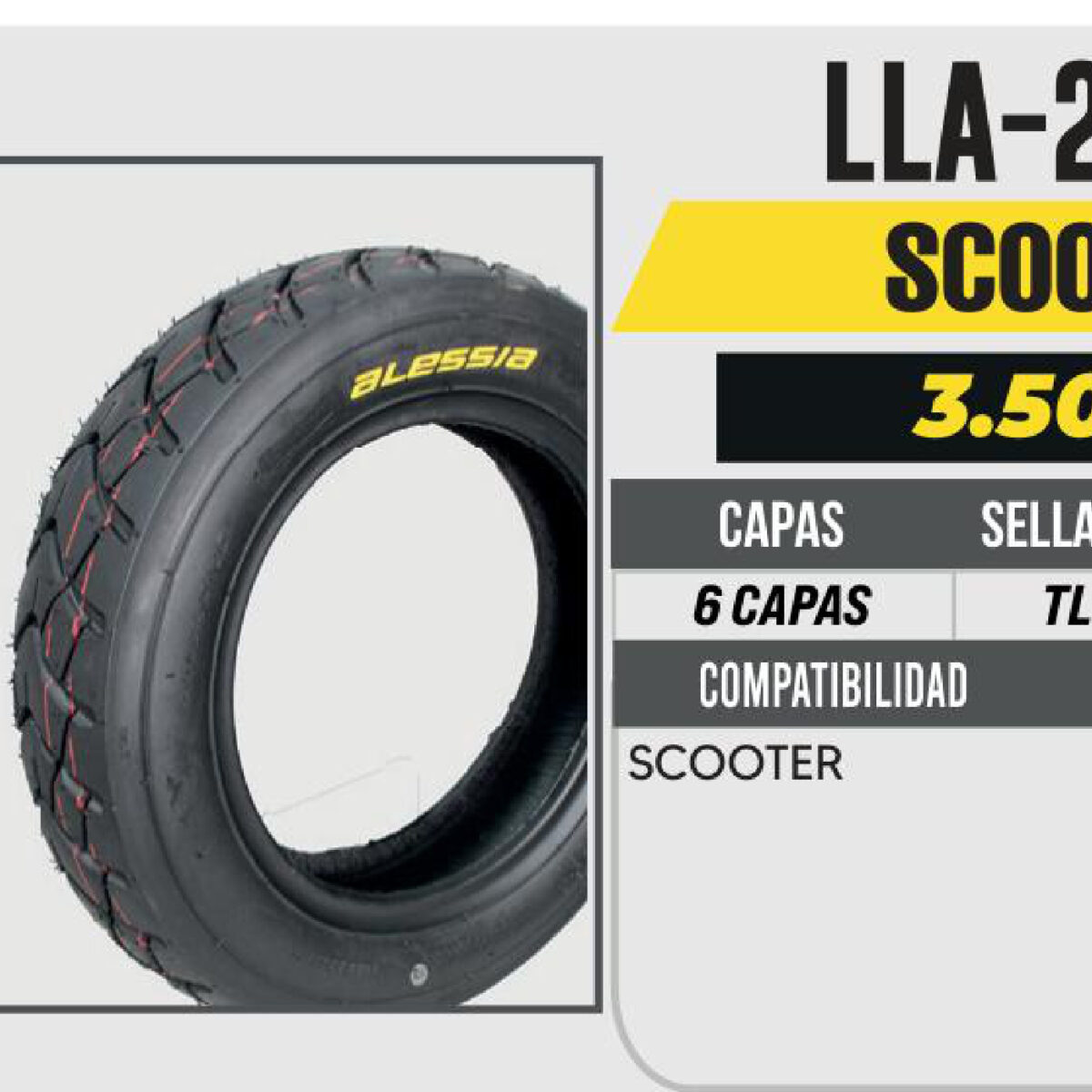 3.50-10 6 CAPAS A334 DOBLE PROPOSITO NO USA CAMARA (TL)