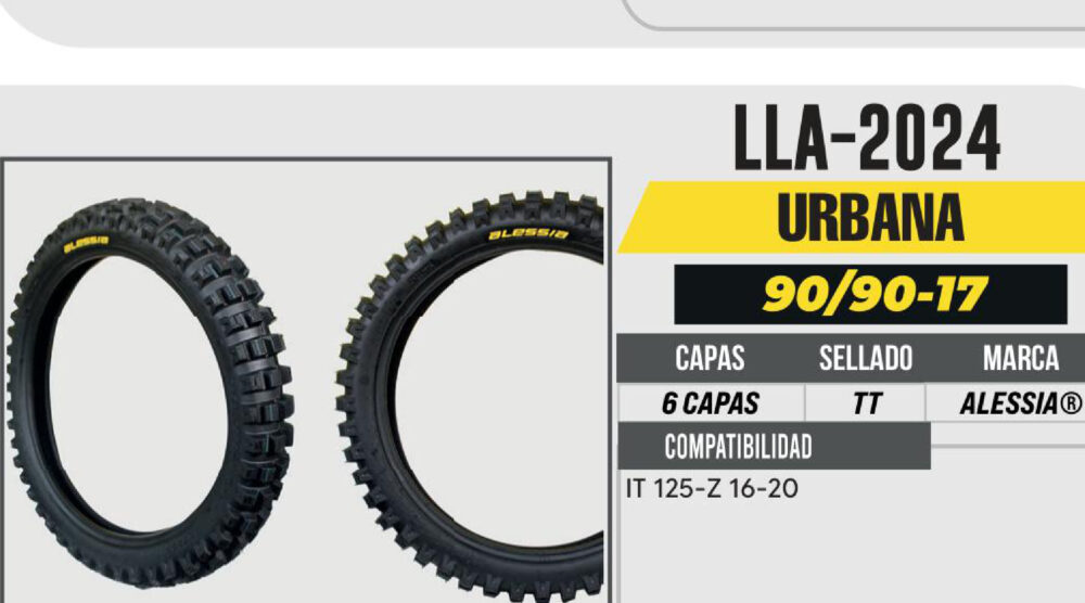90/90-17 6 CAPAS P242 DOBLE PROPOSITO USA CAMARA (TT)