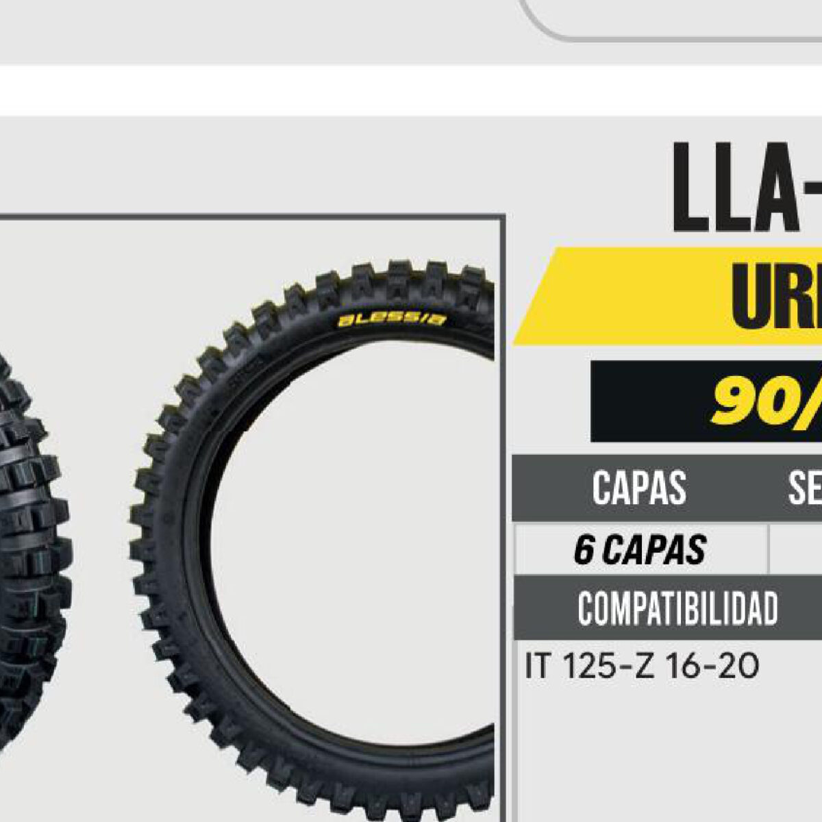 90/90-17 6 CAPAS P242 DOBLE PROPOSITO USA CAMARA (TT)