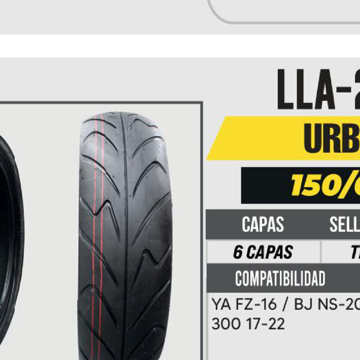 150/60-17 6 CAPAS USA CAMARA (TT)