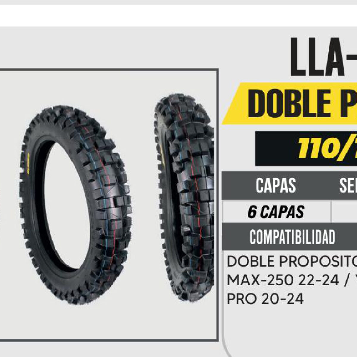 110/100-18 6 CAPAS 441 CALLE USA CAMARA