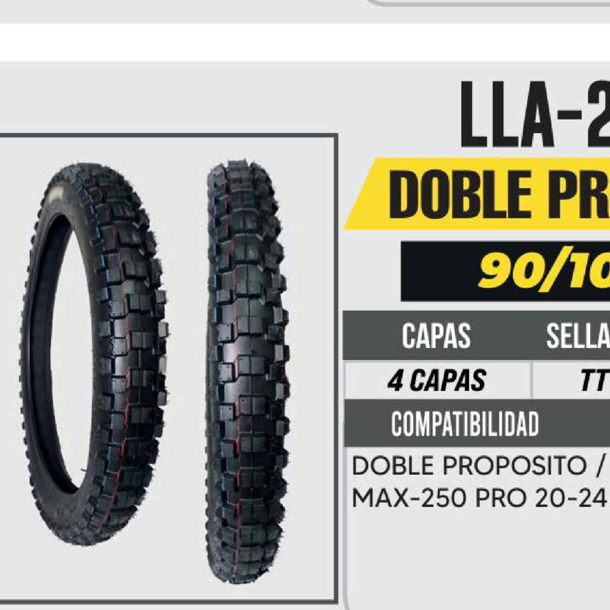 90/100-21 4 CAPAS 445 CALLE USA CAMARA