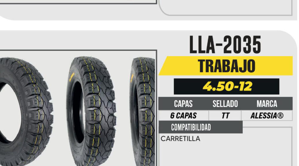 4.50-12 6 CAPAS P257 TRABAJO USA CAMARA (TT)