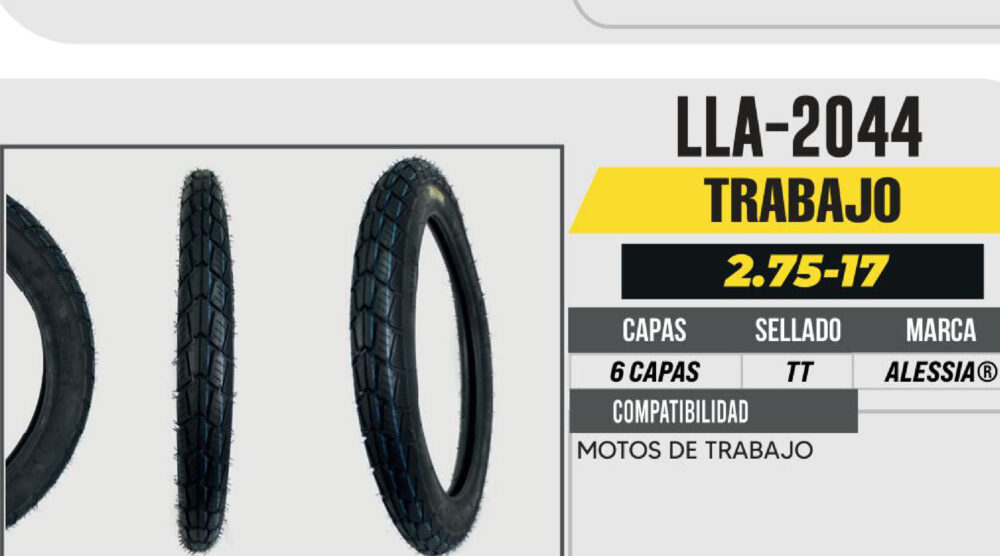 2.75-17 DELANTERA 6 CAPAS P512 TRABAJO USA CAMARA (TT)