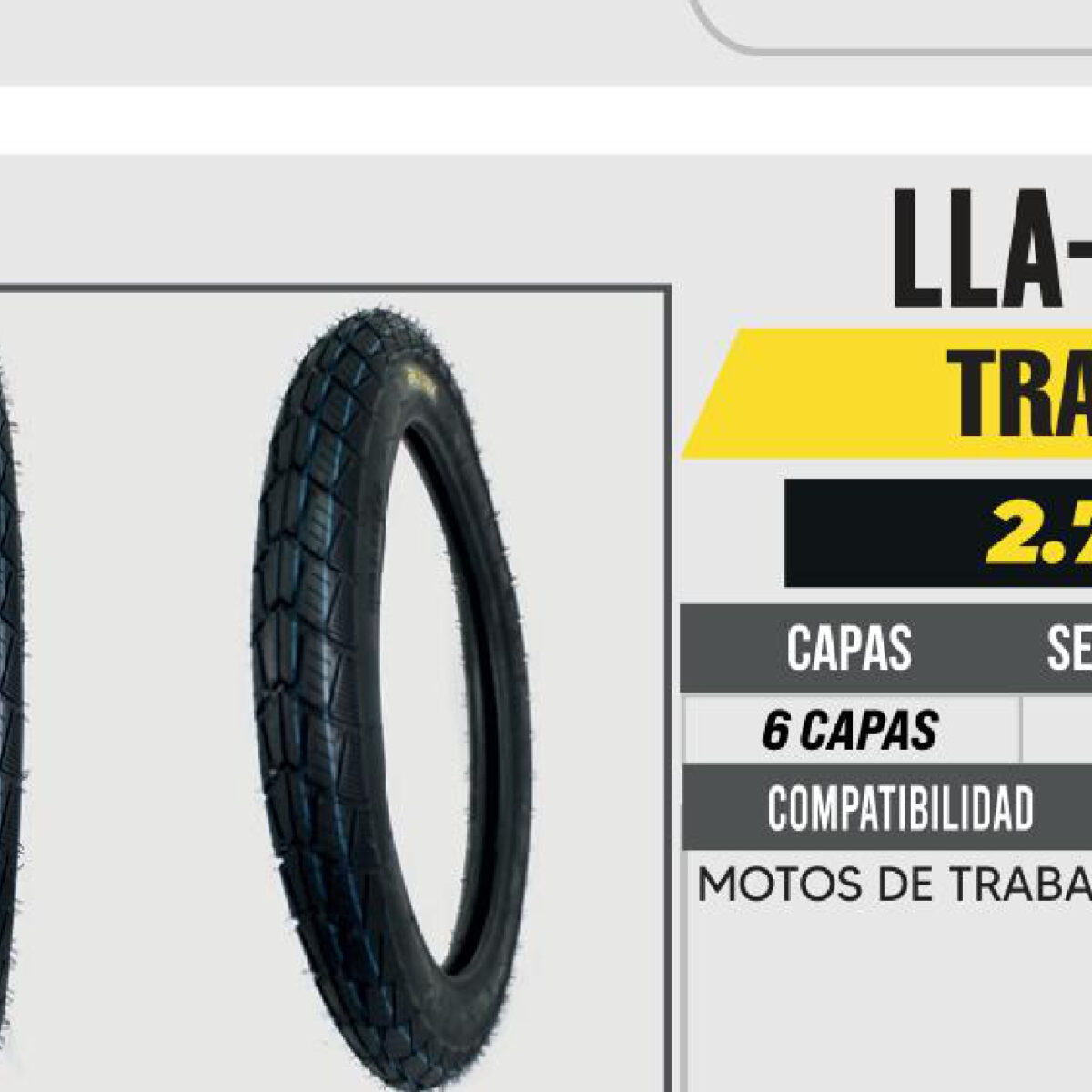 2.75-17 DELANTERA 6 CAPAS P512 TRABAJO USA CAMARA (TT)