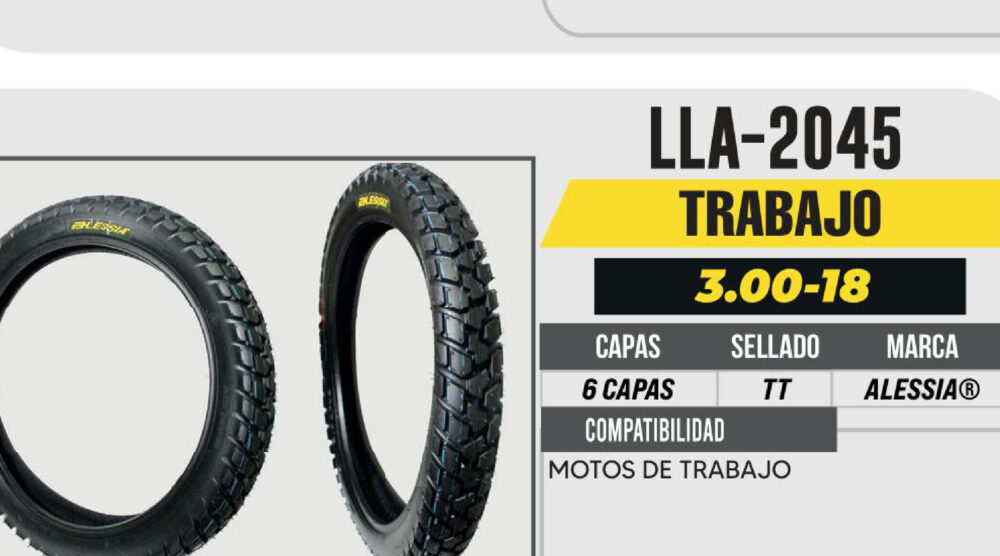 3.00-18 TRASERA 6 CAPAS P438 TRABAJO USA CAMARA (TT)