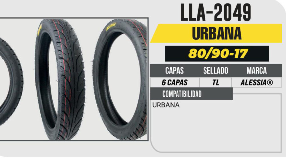 80/90-17 DELANTERA 6 CAPAS P434 URBANA SIN CAMARA (TL)