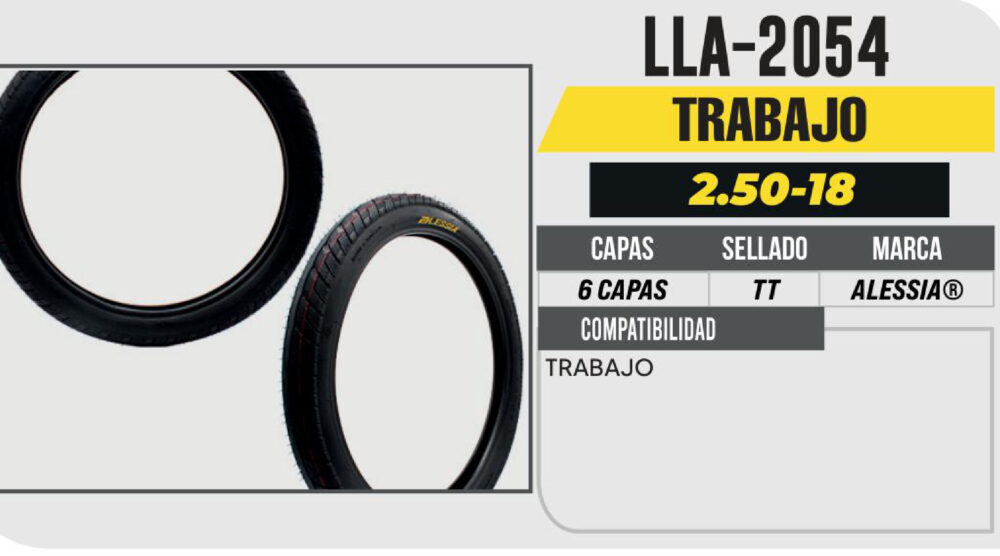 2.50-18 6 CAPAS P253 TRABAJO USA CAMARA (TT)