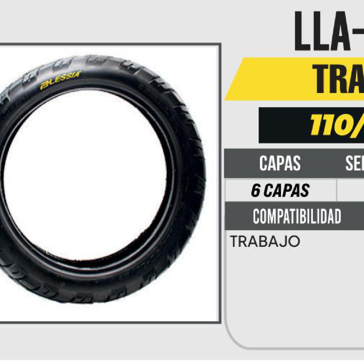 110/90-17 6 CAPAS P705 TRABAJO USA CAMARA (TT)