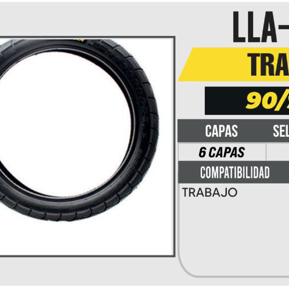 90/90-18 6 CAPAS P512 TRABAJO USA CAMARA (TT)