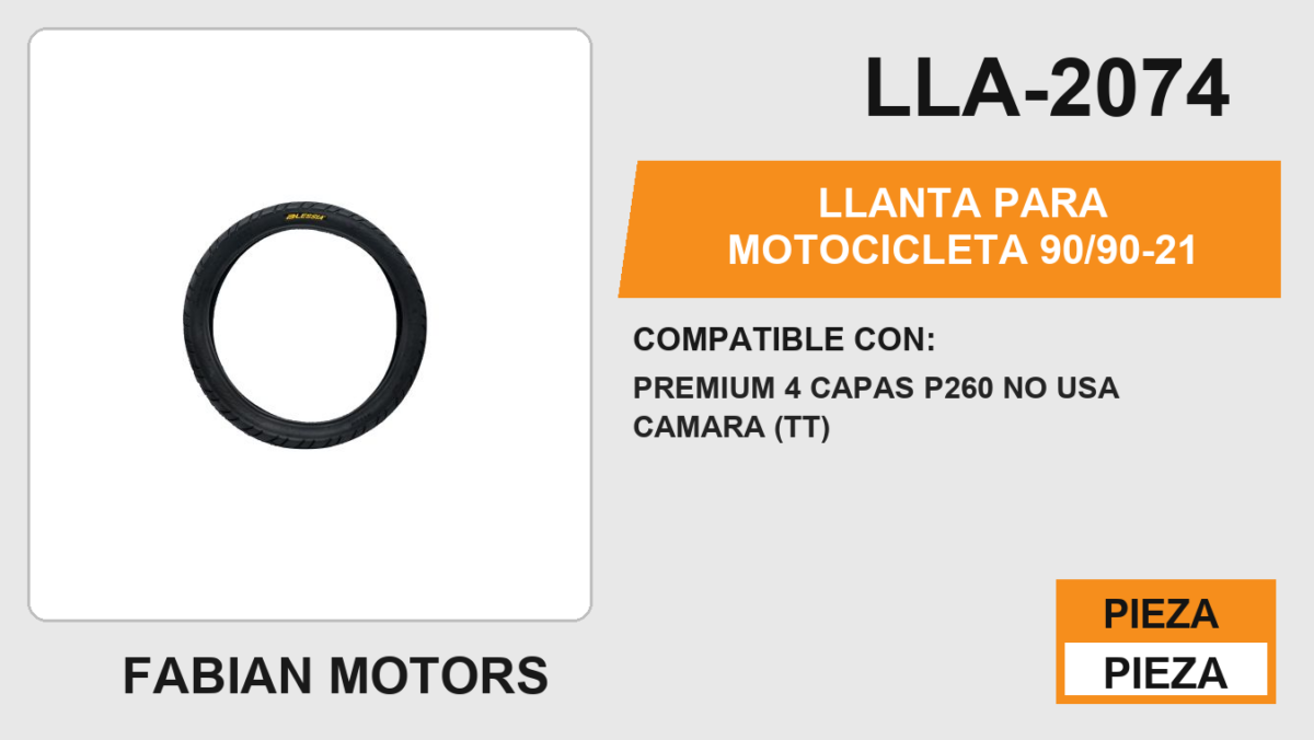 90/90-214 CAPAS P260 USA CAMARA (TT)