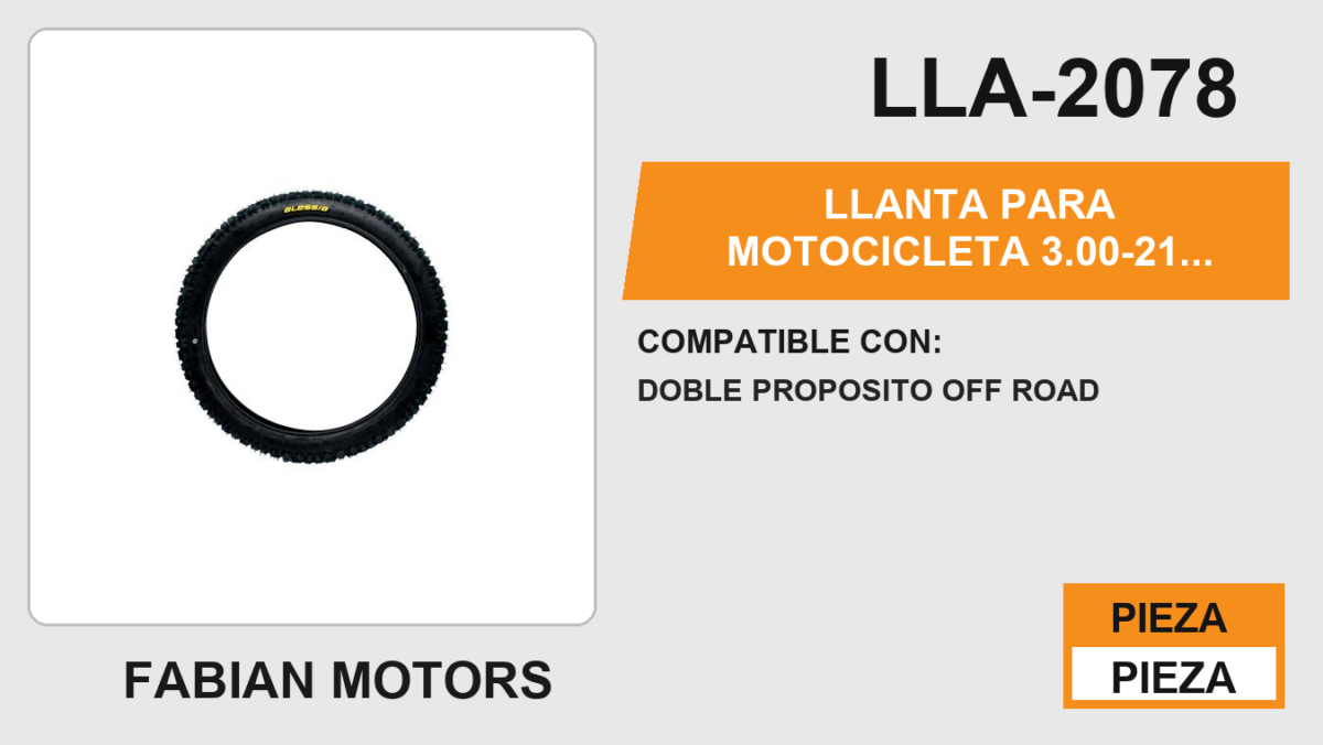 3.00-21 6 CAPAS PJ860 DOBLE PROPOSITO USA CAMARA (TT)