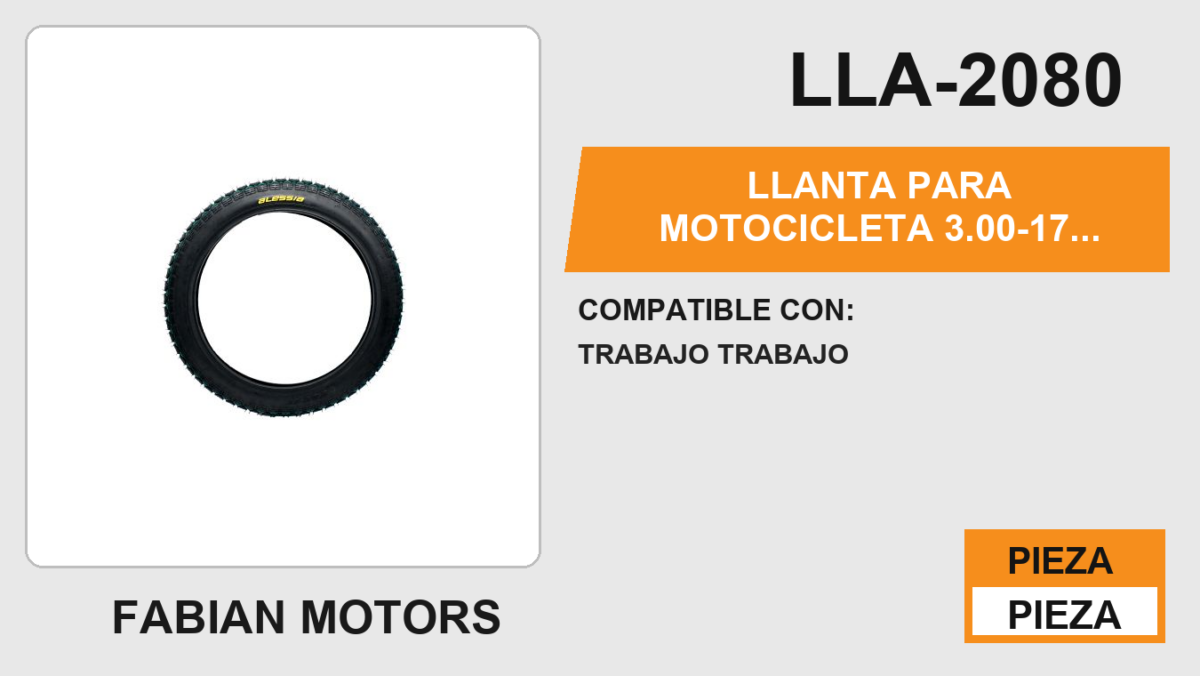 3.00-17 6 CAPAS P809 USA CAMARA (TT)