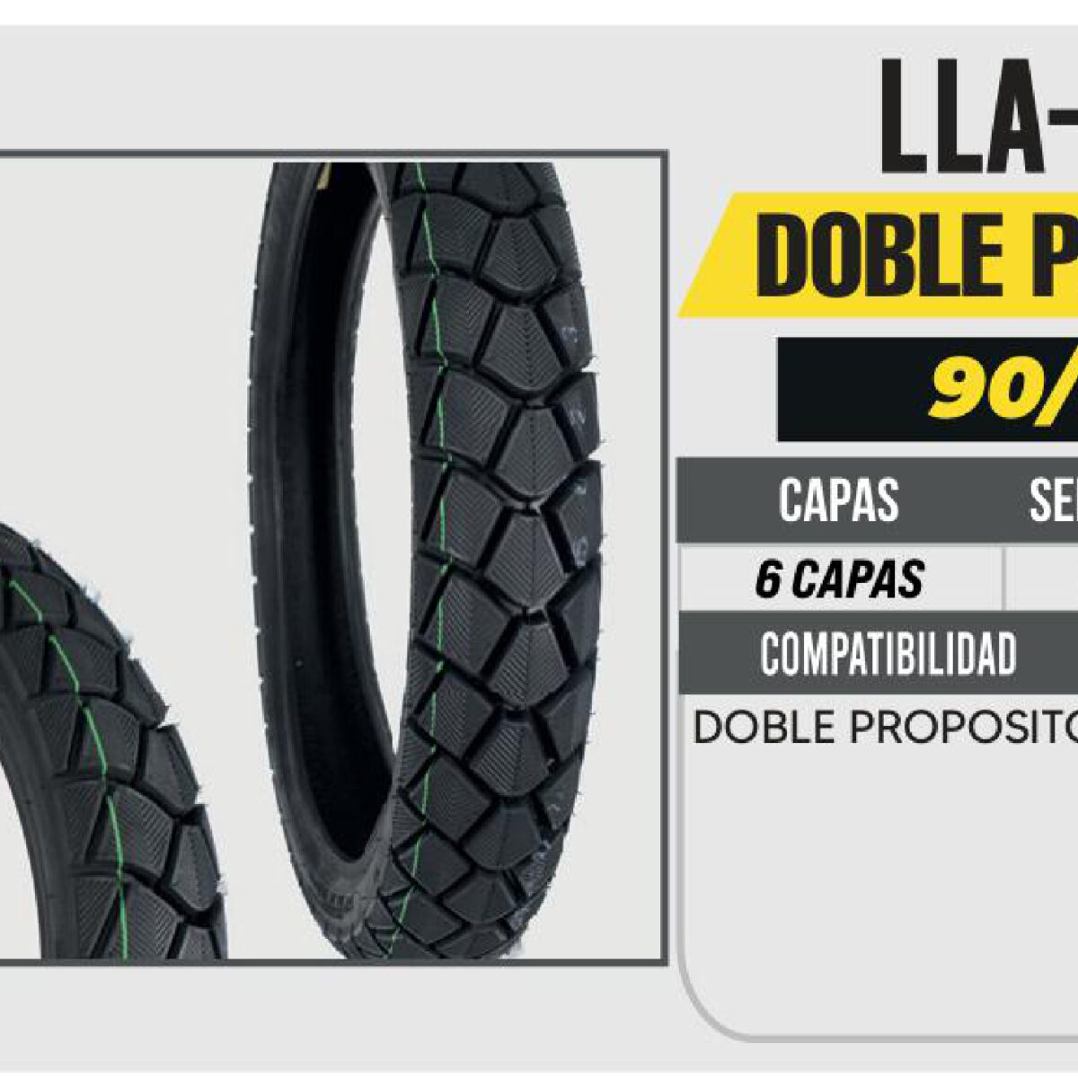 90/90-18 6 CAPAS P272A DOBLE PROPOSITO USA CAMARA (TT)