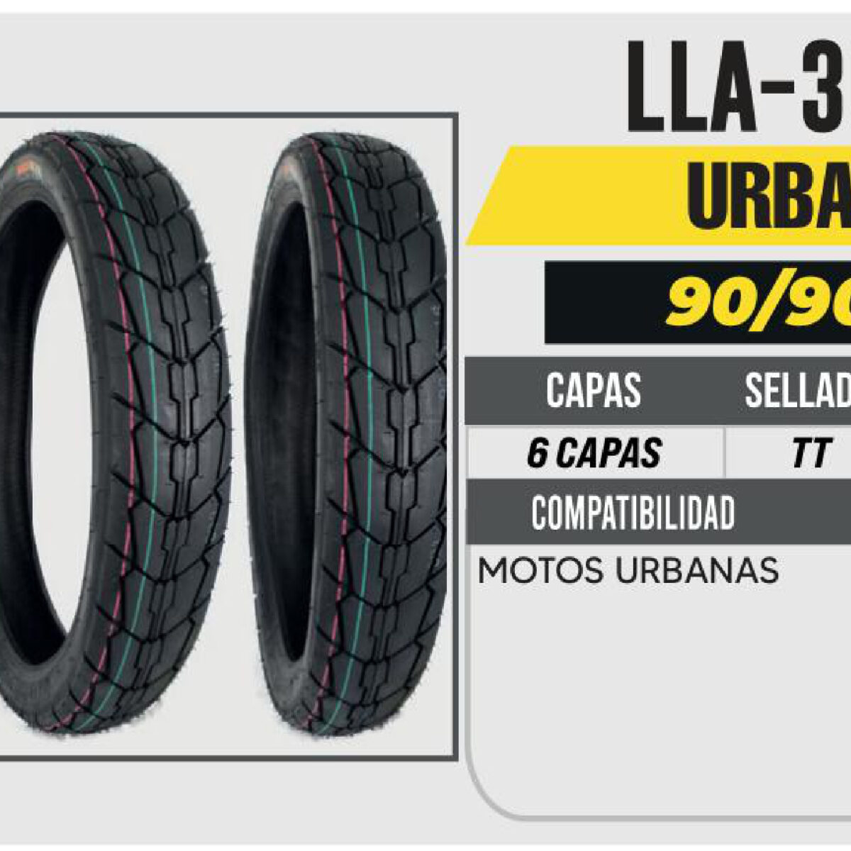 90/90-18 6 CAPAS P40 URBANA USA CAMARA (TT)