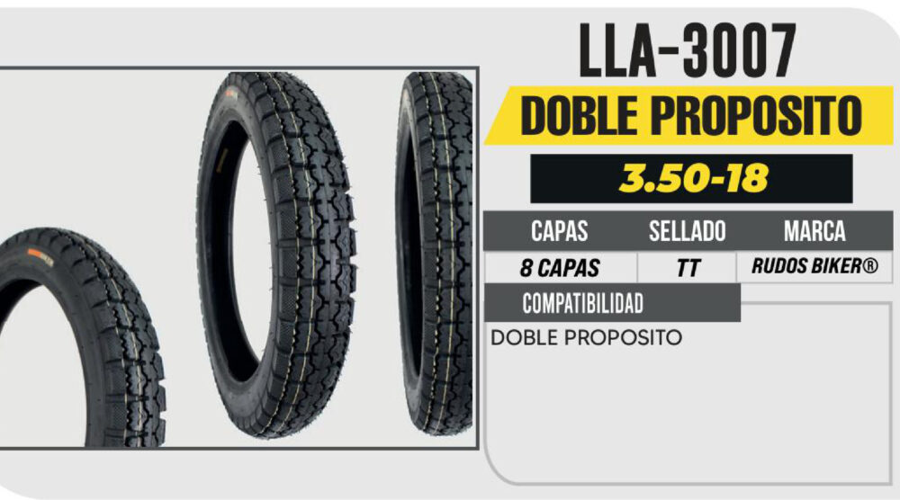 3.50-18 8 CAPAS P181 DOBLE PROPOSITO USA CAMARA (TT)