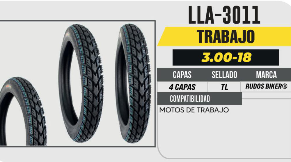3.00-18 4 CAPAS CY278 TRABAJO NO USA CAMARA (TL)