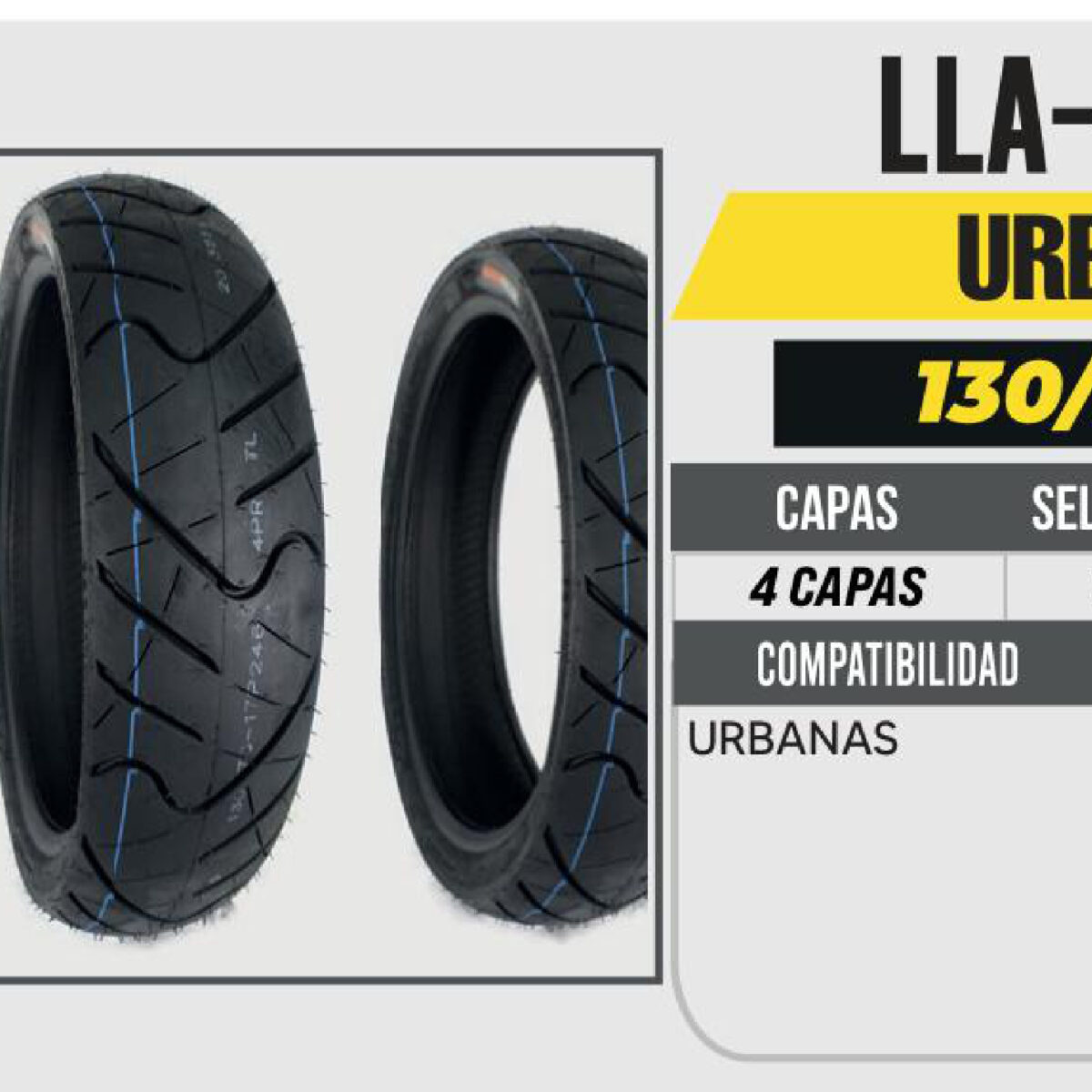 130/70-17 4 CAPAS P246 URBANA NO USA CAMARA (TL)