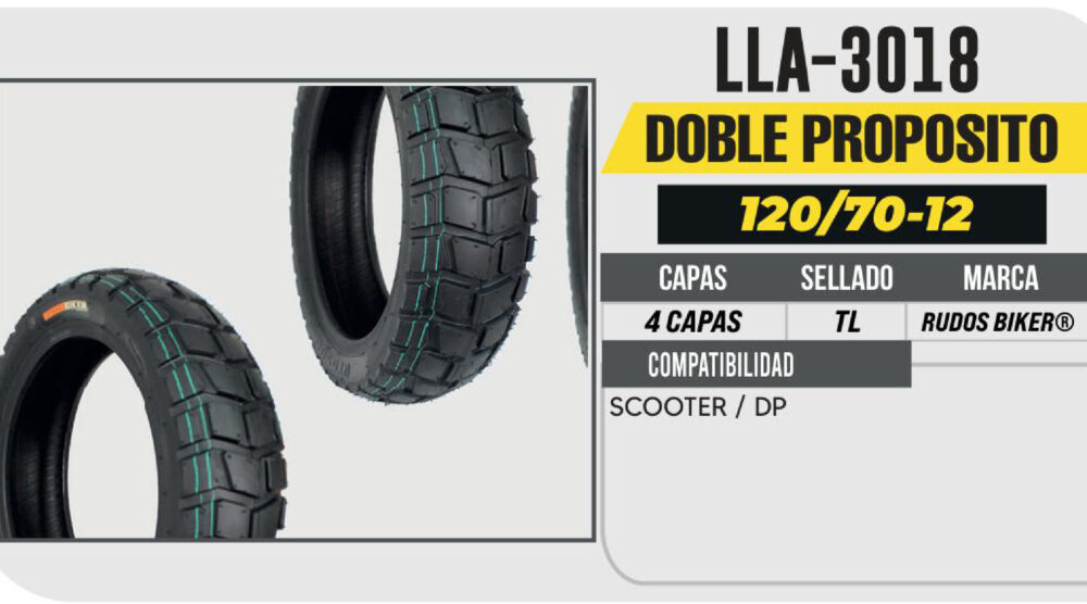 120/70-12 4 CAPAS P215 SCOOTER NO USA CAMARA (TL)