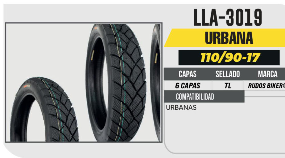 110/90-17 6 CAPAS CY277A URBANA NO USA CAMARA (TL)