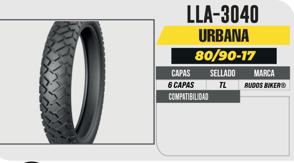 80/90-17 6 CAPAS CY285 NO USA CAMARA (TL) DELANTERA