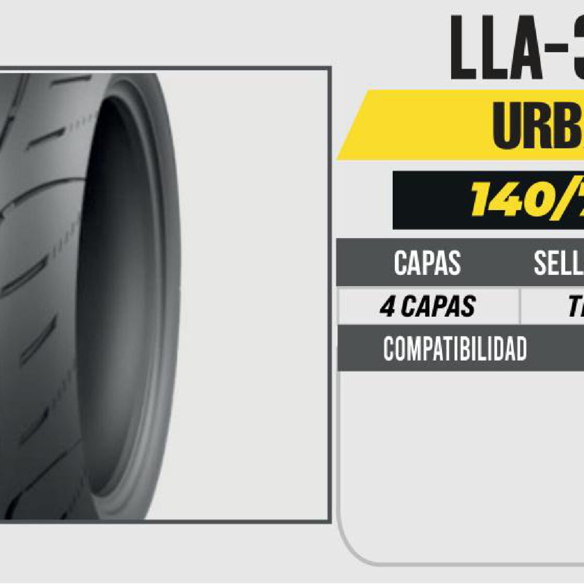 140/70-17 4 CAPAS CY2321A CALLE NO USA CAMARA (TL)