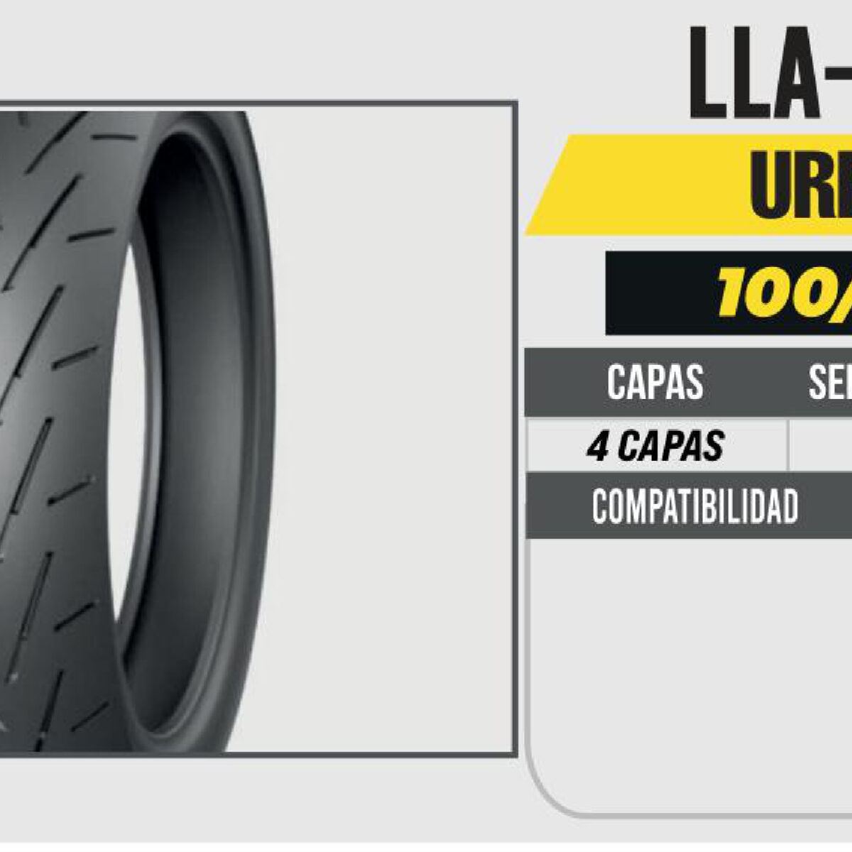 100/80-17 4 CAPAS P113 CALLE NO USA CAMARA (TL)