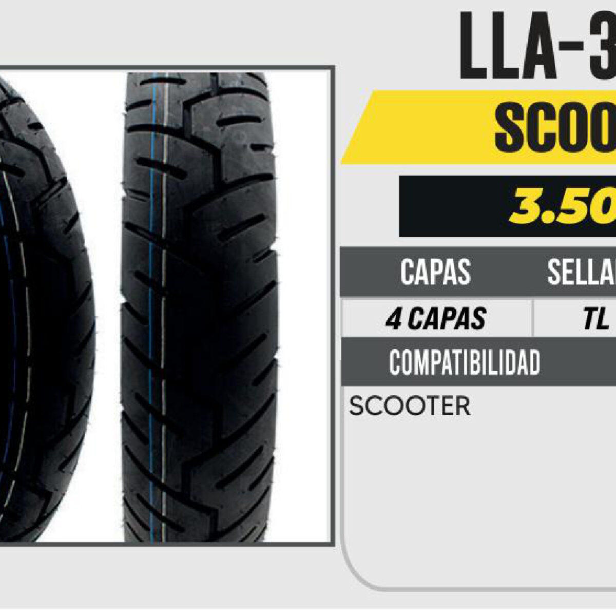 3.50-10 P283 4PR CALLE NO USA CAMARA (TL)