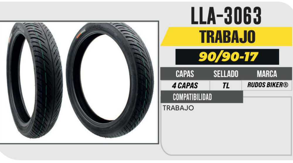 90/90-17 CY186 CALLE 4PR NO USA CAMARA (TL) TRASERA