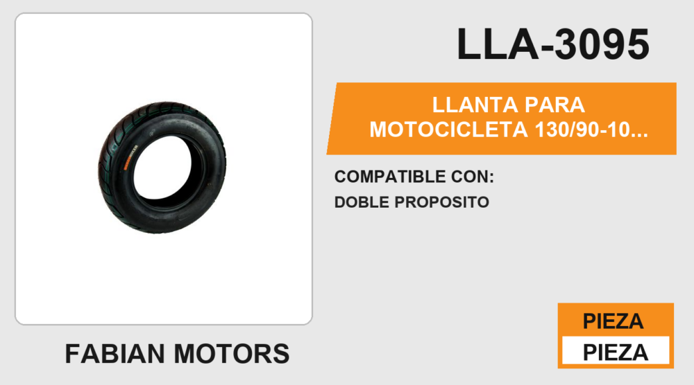 130/90-10 P103 4PR TL NO USA CAMARA