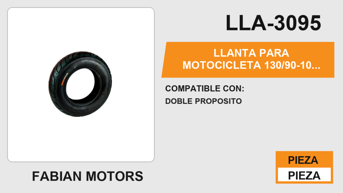 130/90-10 P103 4PR TL NO USA CAMARA