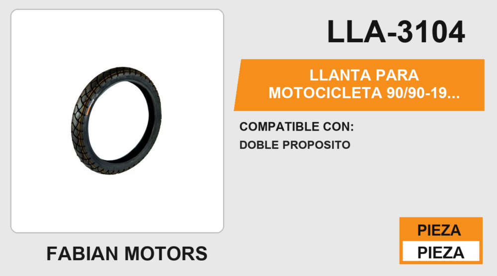 90/90-19 P267A 6PR TT USA CAMARA