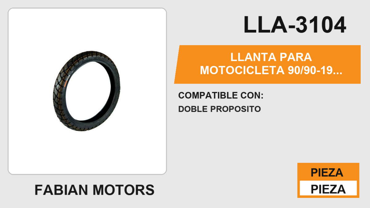 90/90-19 P267A 6PR TT USA CAMARA