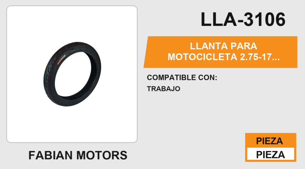 2.75-17 P99 6PR USA CAMARA (TT)