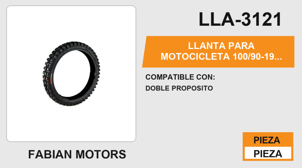 100/90-19 P82 6PR TT USA CAMARA