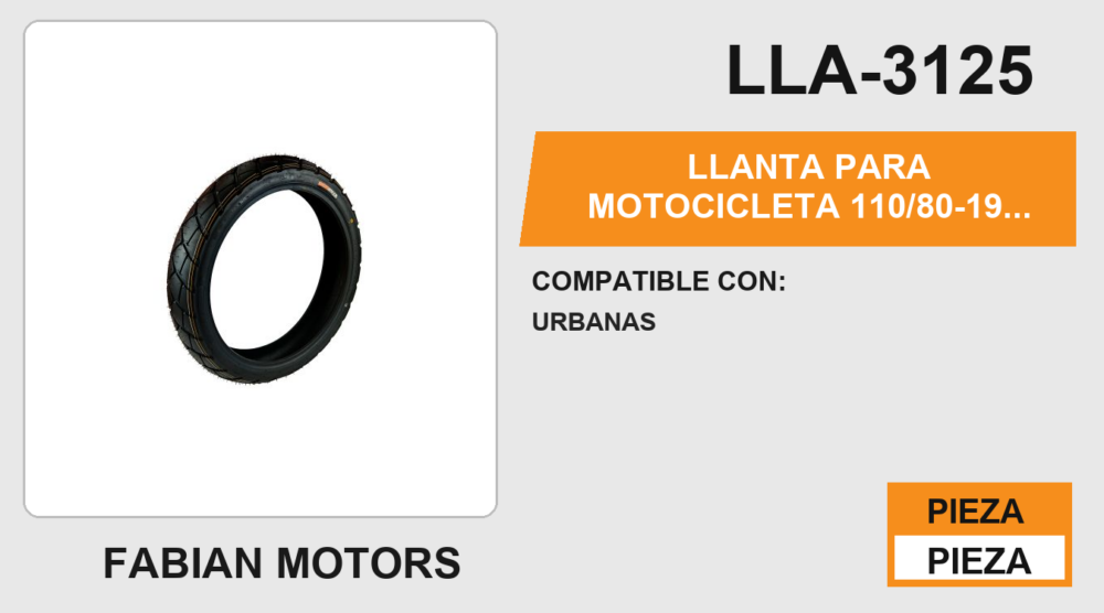 110/80-19 CY208 4PR TL NO USA CAMARA