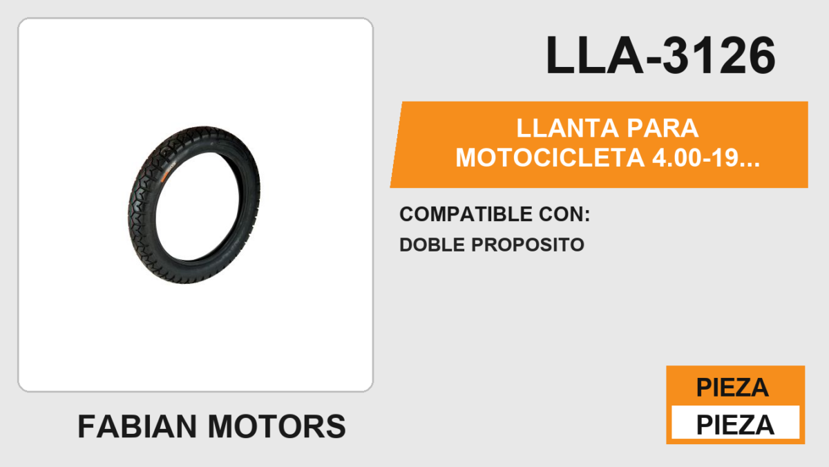 4.00-19 P279 6PR TT USA CAMARA