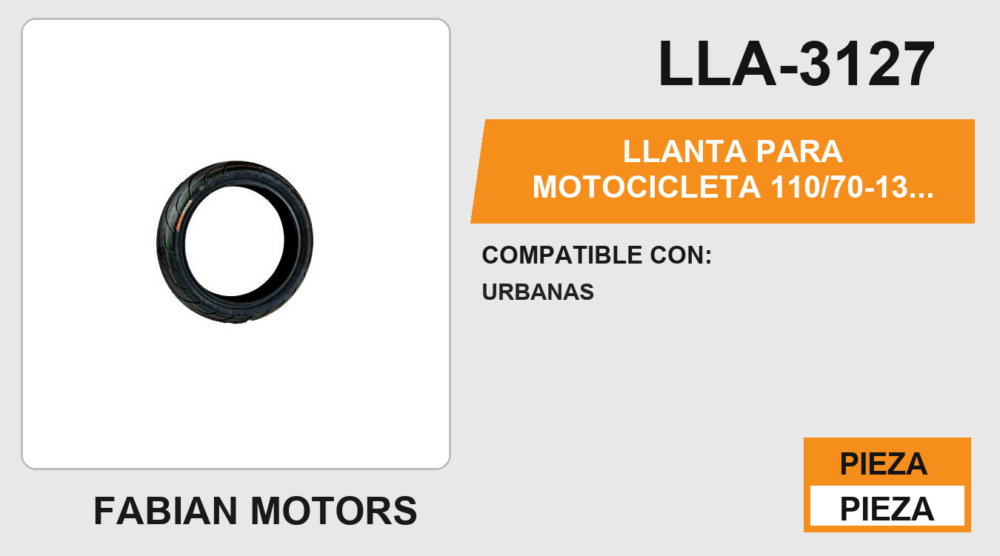 110/70-13 CY289 4PR TL NO USA CAMARA